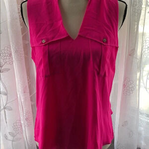 Naked zebra hot  pink camisole Large.